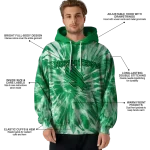 north texas mean green tie dye pattern green hoodie best selling