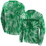 north texas mean green tie dye pattern green hoodie best selling