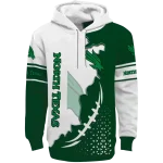north texas mean green triangular pattern green white hoodie best selling