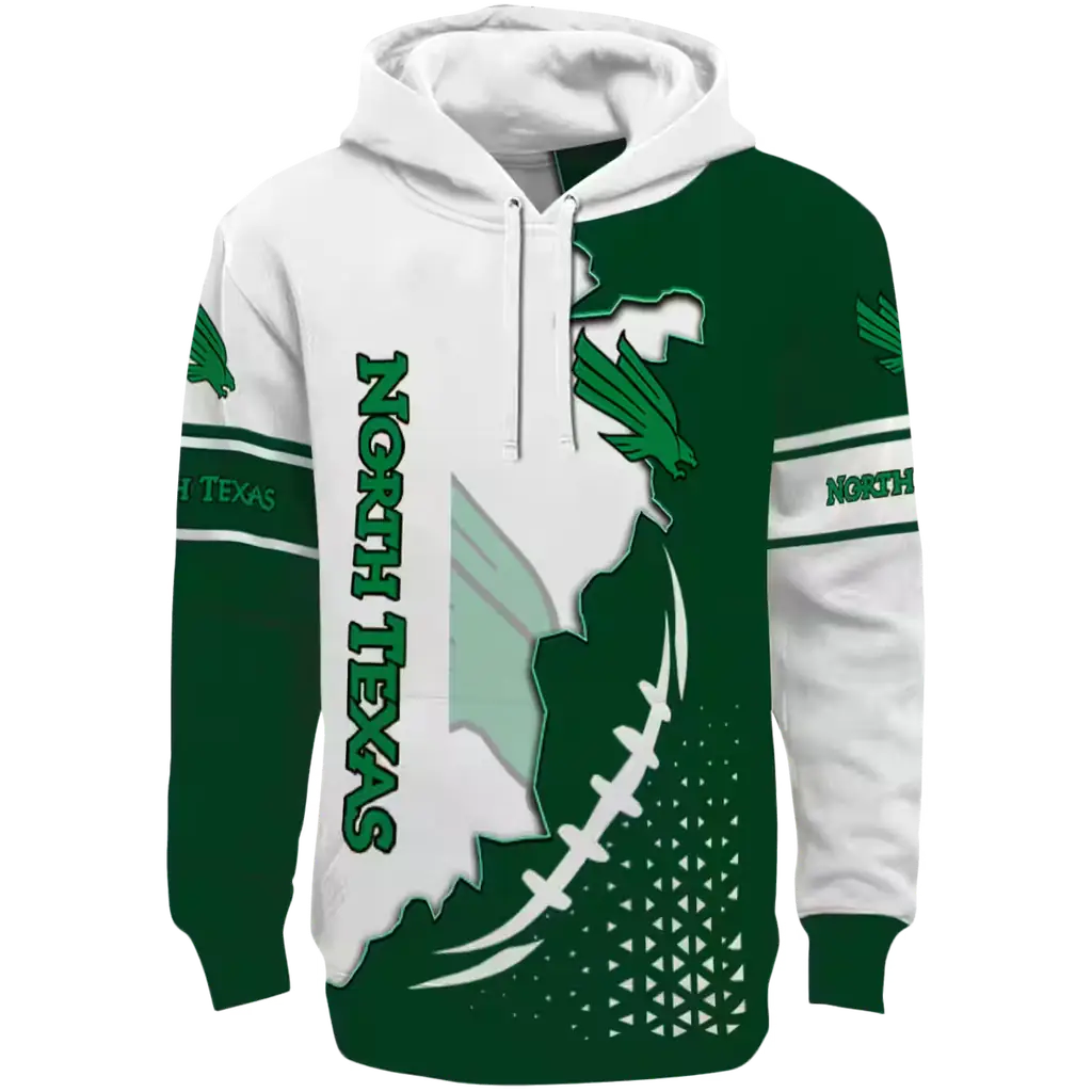 north texas mean green triangular pattern green white hoodie best selling north texas mean green triangular pattern green white hoodie best selling