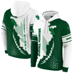 north texas mean green triangular pattern green white hoodie best selling