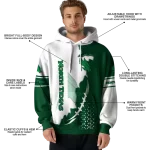 north texas mean green triangular pattern green white hoodie best selling