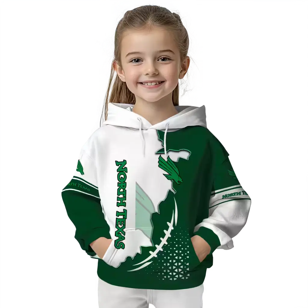north texas mean green triangular pattern green white hoodie top rated north texas mean green triangular pattern green white hoodie top rated