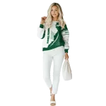 north texas mean green triangular pattern green white hoodie best selling
