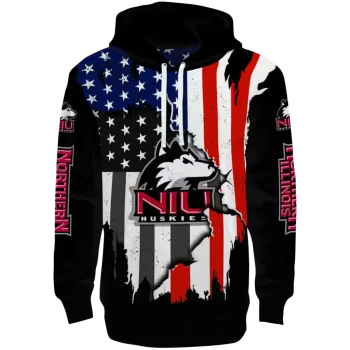 northern illinois huskies american pride black hoodie best selling