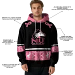 northern illinois huskies awareness ribbon black pink hoodie best selling