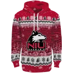 northern illinois huskies christmas trees red hoodie best selling