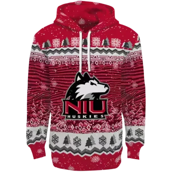 northern illinois huskies christmas trees red hoodie best selling