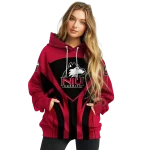 northern illinois huskies concentric lines red black hoodie best selling