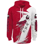 northern illinois huskies dynamic slash red white hoodie best selling