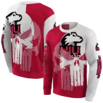 northern illinois huskies graphic punisher red white hoodie best selling