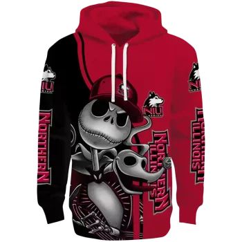 northern illinois huskies jack skellington red hoodie best selling