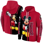 northern illinois huskies mickey mouse red black hoodie best selling