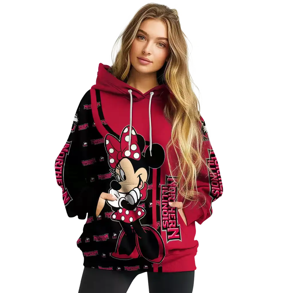 northern illinois huskies minnie mouse red hoodie high quality northern illinois huskies minnie mouse red hoodie high quality
