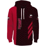 northern illinois huskies monogram pattern red hoodie best selling
