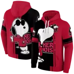 northern illinois huskies playful snoopy red hoodie best selling