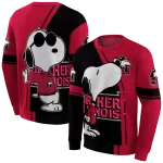 northern illinois huskies playful snoopy red hoodie best selling