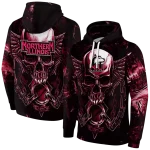 northern illinois huskies skull artwork red black hoodie best selling