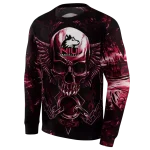 northern illinois huskies skull artwork red black hoodie best selling