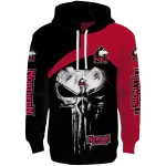 northern illinois huskies skull punisher silver black hoodie best selling