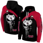 northern illinois huskies skull punisher silver black hoodie best selling