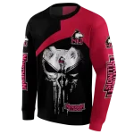 northern illinois huskies skull punisher silver black hoodie best selling