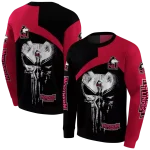 northern illinois huskies skull punisher silver black hoodie best selling