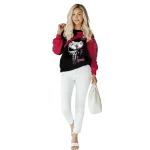 northern illinois huskies skull punisher silver black hoodie best selling