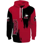 northern illinois huskies splatter effect red hoodie best selling