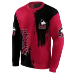 northern illinois huskies splatter effect red hoodie best selling