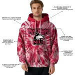 northern illinois huskies tie dye pattern red hoodie best selling