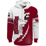 northern illinois huskies triangular pattern red white hoodie best selling