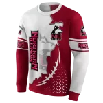 northern illinois huskies triangular pattern red white hoodie best selling