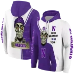 northwestern wildcats achmed skull purple hoodie best selling