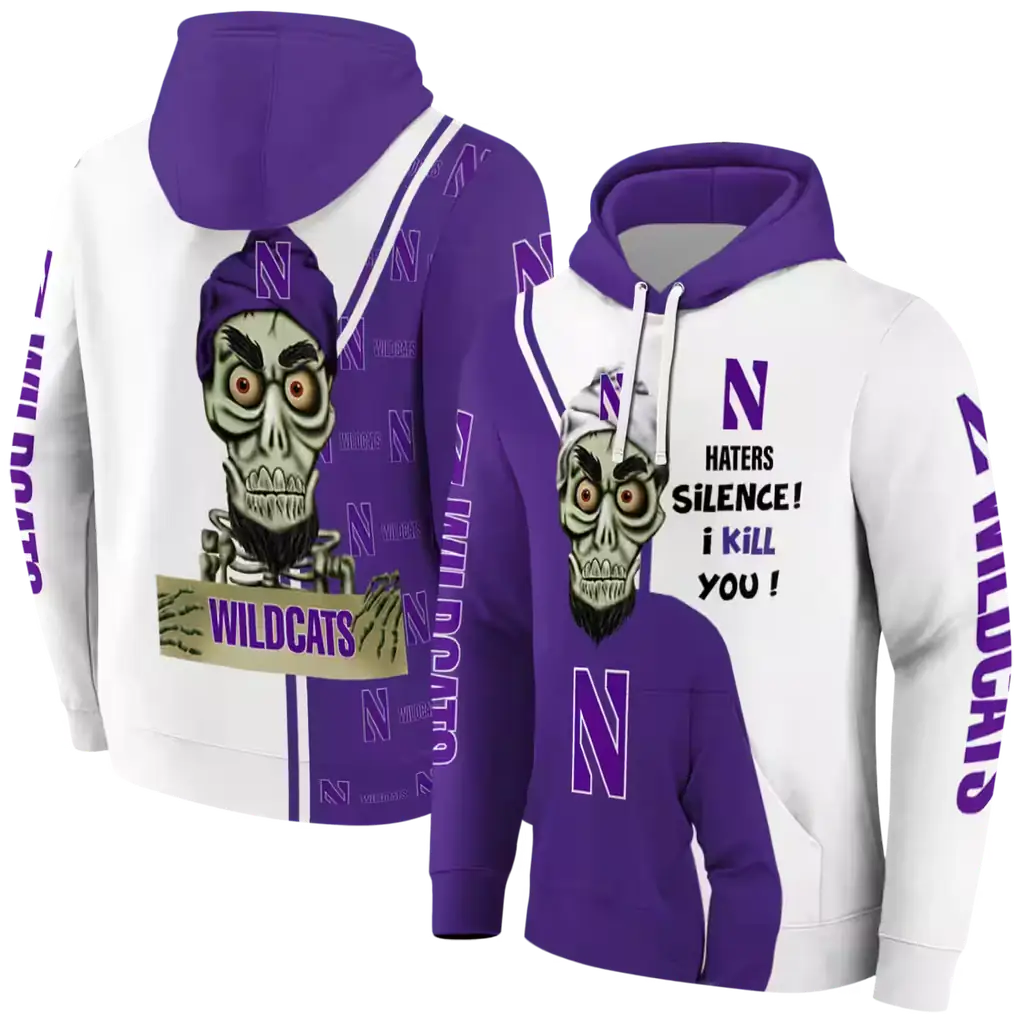 northwestern wildcats achmed skull purple hoodie fashion forward northwestern wildcats achmed skull purple hoodie fashion forward