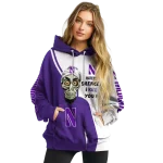 northwestern wildcats achmed skull purple hoodie best selling