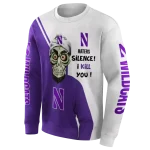 northwestern wildcats achmed skull purple hoodie best selling