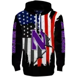 northwestern wildcats american pride black hoodie best selling