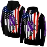 northwestern wildcats american pride black hoodie best selling