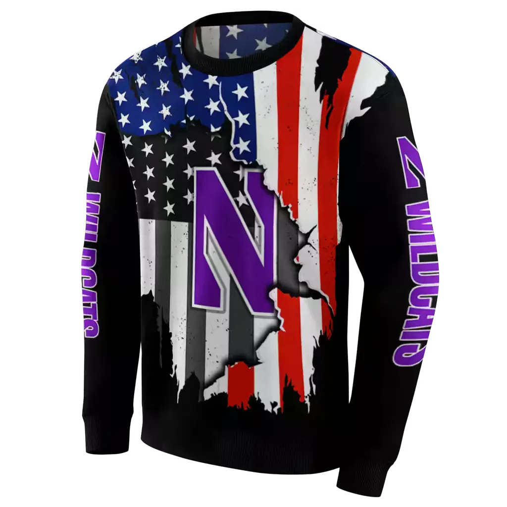 northwestern wildcats american pride black hoodie new arrival northwestern wildcats american pride black hoodie new arrival