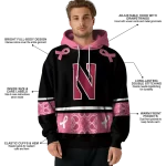 northwestern wildcats awareness ribbon black pink hoodie best selling