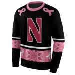 northwestern wildcats awareness ribbon black pink hoodie best selling