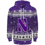 northwestern wildcats christmas trees purple hoodie best selling