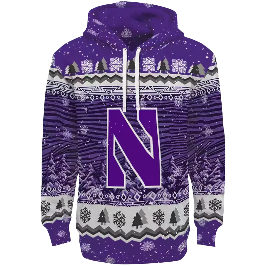 northwestern wildcats christmas trees purple hoodie best selling northwestern wildcats christmas trees purple hoodie best selling