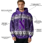 northwestern wildcats christmas trees purple hoodie best selling