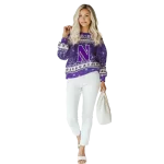 northwestern wildcats christmas trees purple hoodie best selling