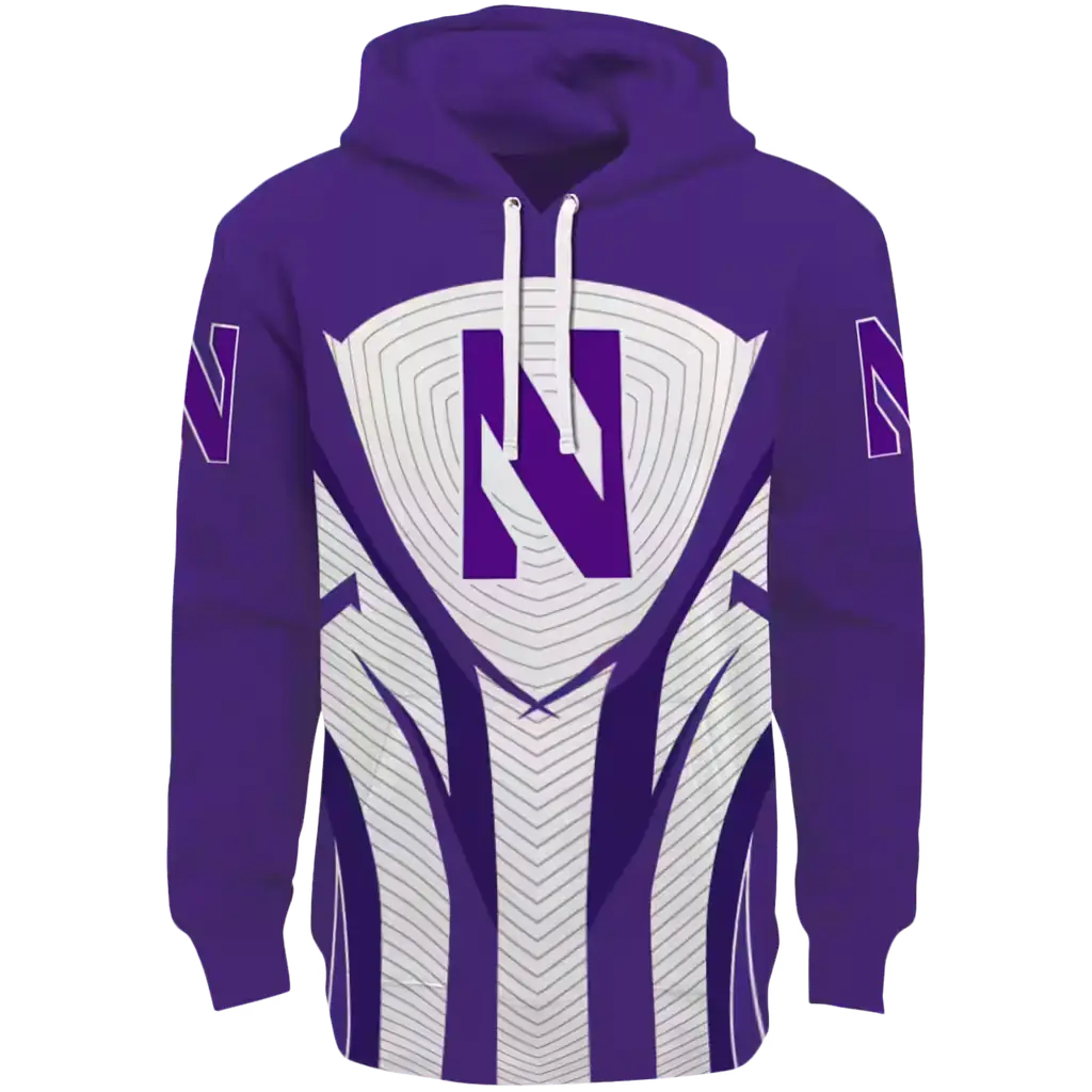 northwestern wildcats concentric lines purple black hoodie best selling northwestern wildcats concentric lines purple black hoodie best selling