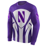 northwestern wildcats concentric lines purple black hoodie best selling