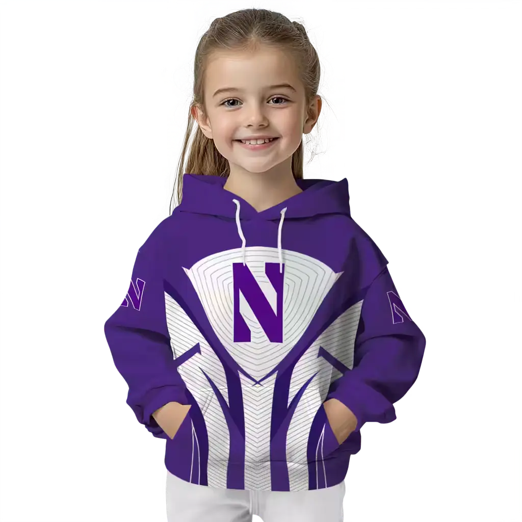 northwestern wildcats concentric lines purple black hoodie top rated northwestern wildcats concentric lines purple black hoodie top rated