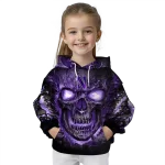 northwestern wildcats demonic skull purple black hoodie best selling